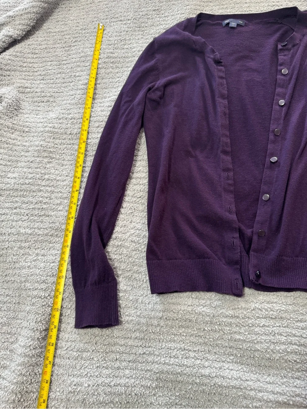 GAP Deep Purple Button-Up Cardigan